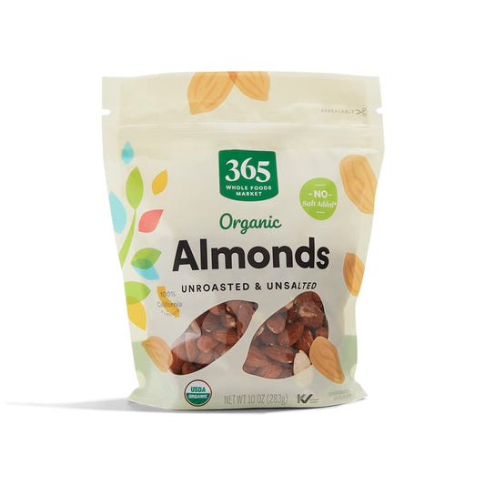 365 by Whole Foods Market, Organic Raw Almonds, 10 Ounce