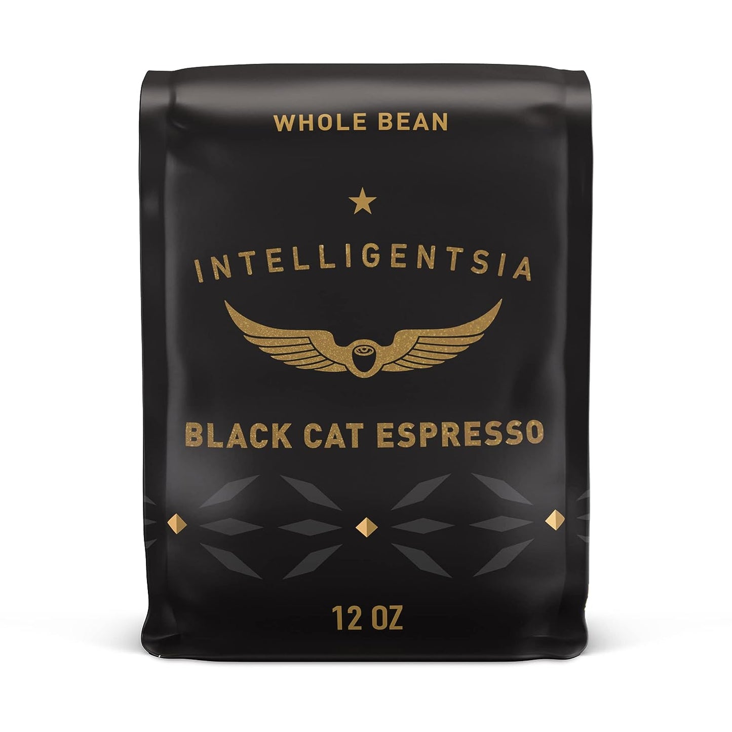 Intelligentsia Coffee, Medium Roast Whole Bean Coffee - Black Cat Espresso 12 Ounce Bag with Flavor Notes of Stone Fruit, Dark Sugars and Dark Chocolate