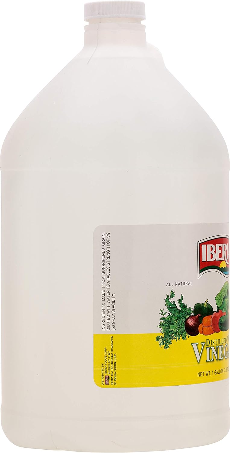 Iberia All Natural Distilled White Vinegar, 1 Gallon - 5% Acidity