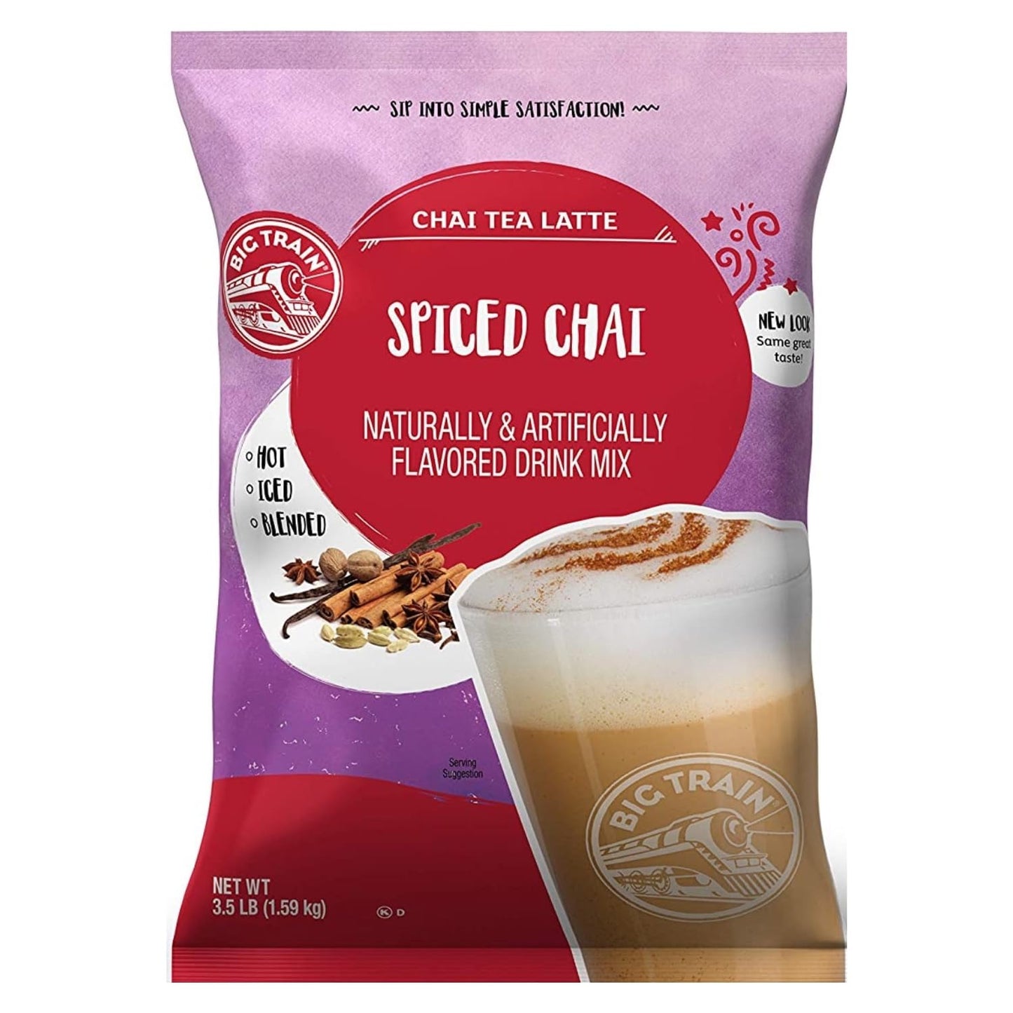 Big Train Spiced Chai Tea Latte Beverage Mix, 3.5 Pound (Pack of 1)