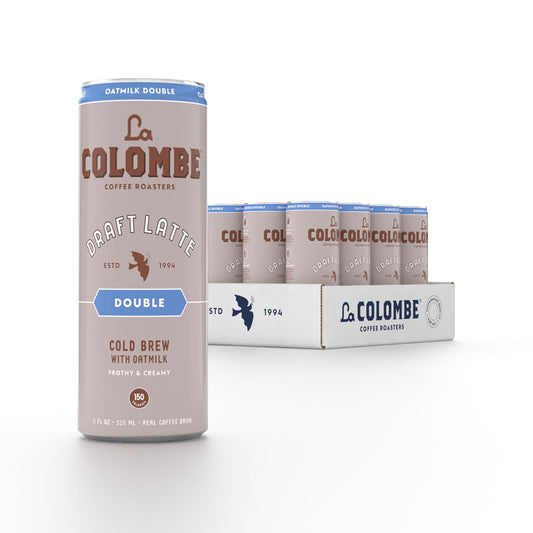 La Colombe Coffee, Oatmilk Double Latte, 11 fl oz Cans (Pack of 12), Coffeehouse Quality Cold Brew, Specialty Grade Coffee Beans, Ready-to-Drink On-the-Go