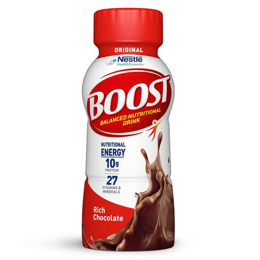 BOOST Original Nutritional Drink, Rich Chocolate, 8 Fl Oz (Pack of 24)
