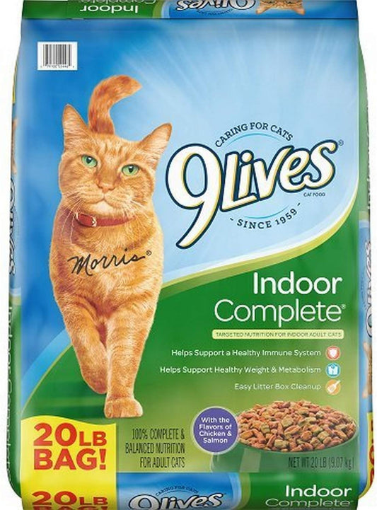 9Lives Indoor Complete Cat Food, 20 Pound Bag