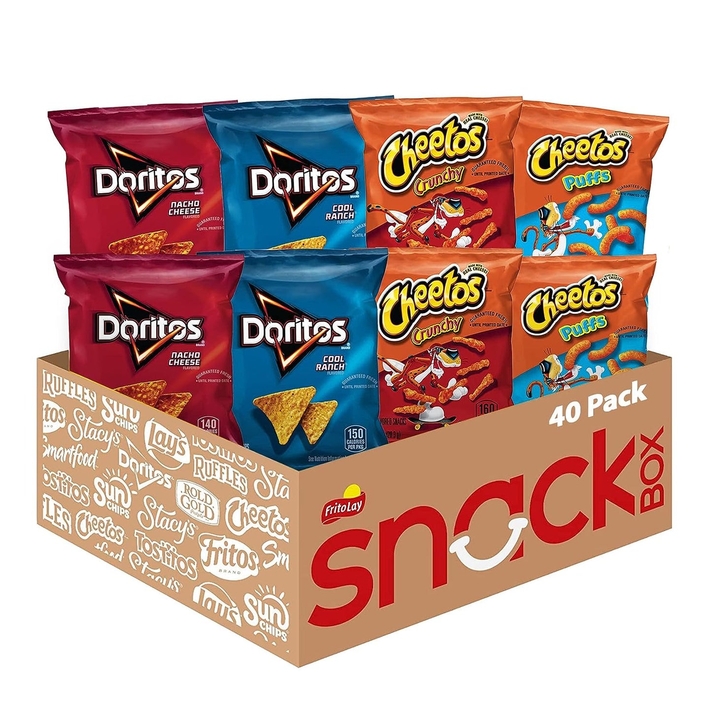 Frito Lay Doritos & Cheetos Mix Variety Pack, (Pack of 40)
