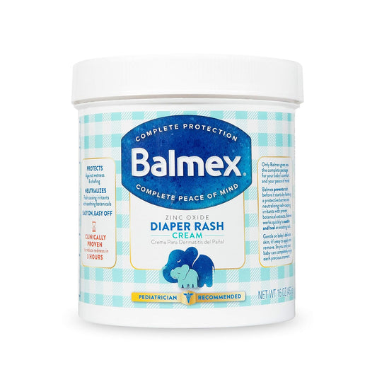 Balmex Complete Protection Daily Baby Diaper Rash Cream, Clinically Proven To Reduce Redness in Just One Use*, with Zinc Oxide + Botanicals,...