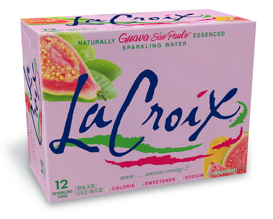 LaCroix Sparkling Water, Guava Sao Paulo, 12 Fl Oz (pack of 12)