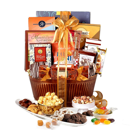 Broadway Basketeers Chocolate Gift Basket Snack Gifts for Women, Men, Families, College, Appreciation, Thank You, Birthday, Corporate, Get Well Soon, Fathers Day, Sympathy Care Package
